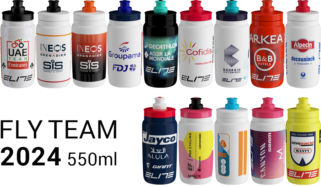 ELITE FLY チームボトル TEAM EF PRO CYCLING Cannondal 2024 550ml EFプロサイクリングチーム キャノンデール ピンク